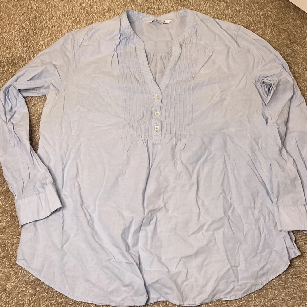 Old Navy Light Blue Long Sleeve Top - Picture 2 of 6